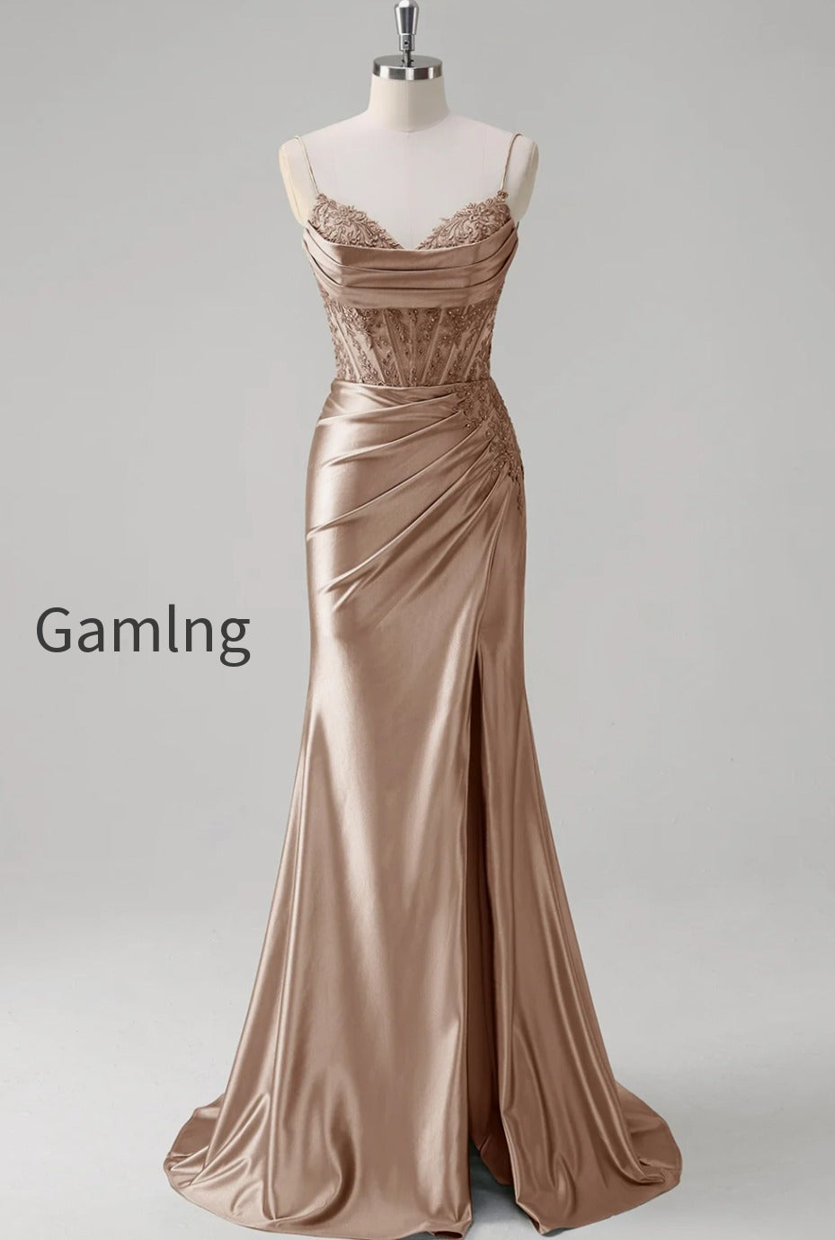 green-mermaid-applique-spaghetti-straps-corset-long-prom-dress-with-slit