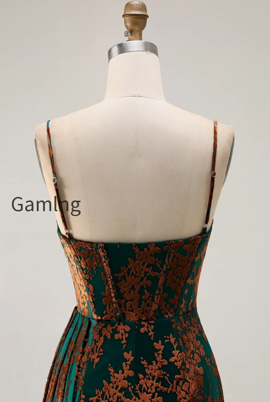 burgundy-corset-spaghetti-straps-velvet-long-wedding-guest-dress-with-slit