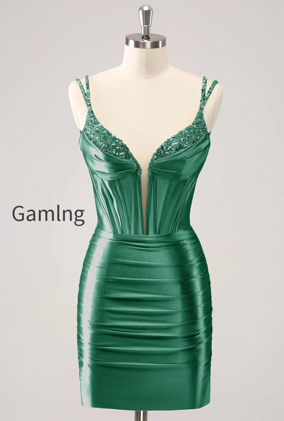 golden-spaghetti-straps-bodycon-homecoming-dress-with-sequins