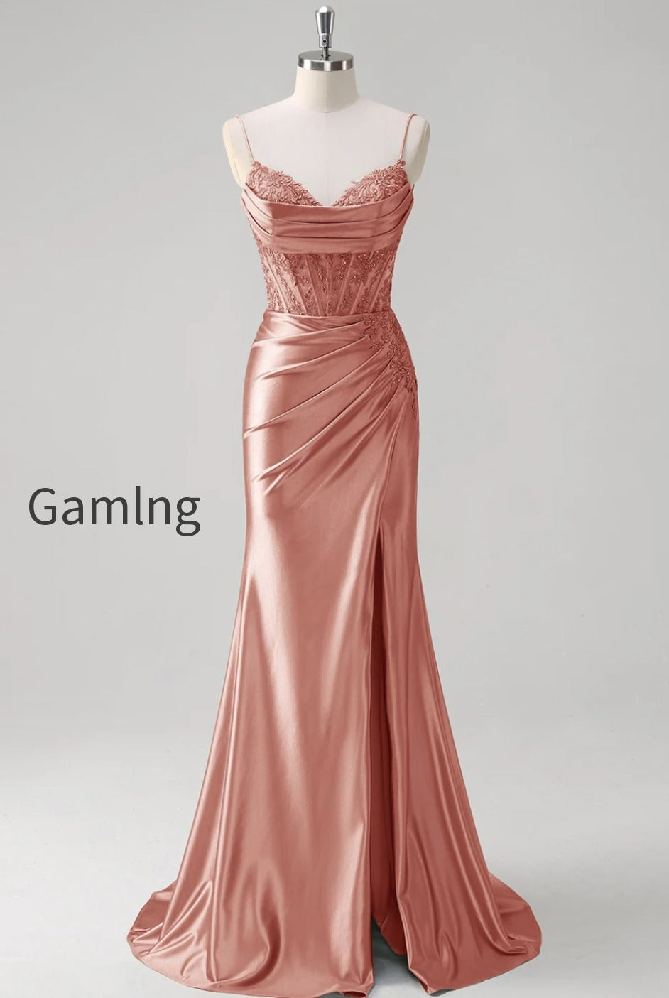 green-mermaid-applique-spaghetti-straps-corset-long-prom-dress-with-slit