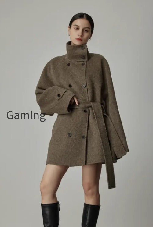 oversized-wool-alpaca-stand-collar-cape-coat-with-belt