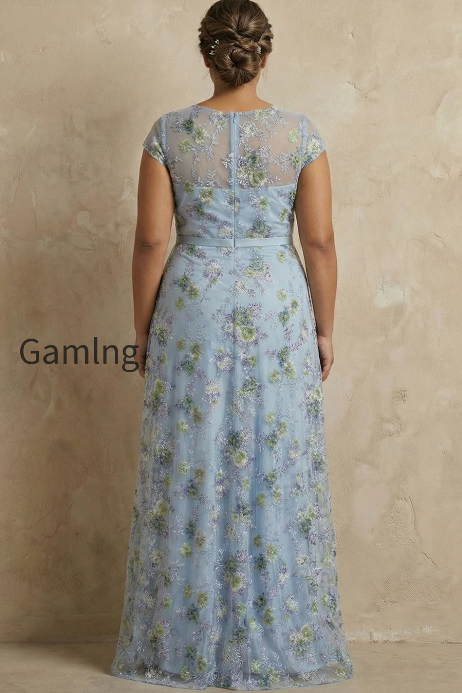 blue-floral-round-neck-appliqued-a-line-long-mother-of-the-bride-dress