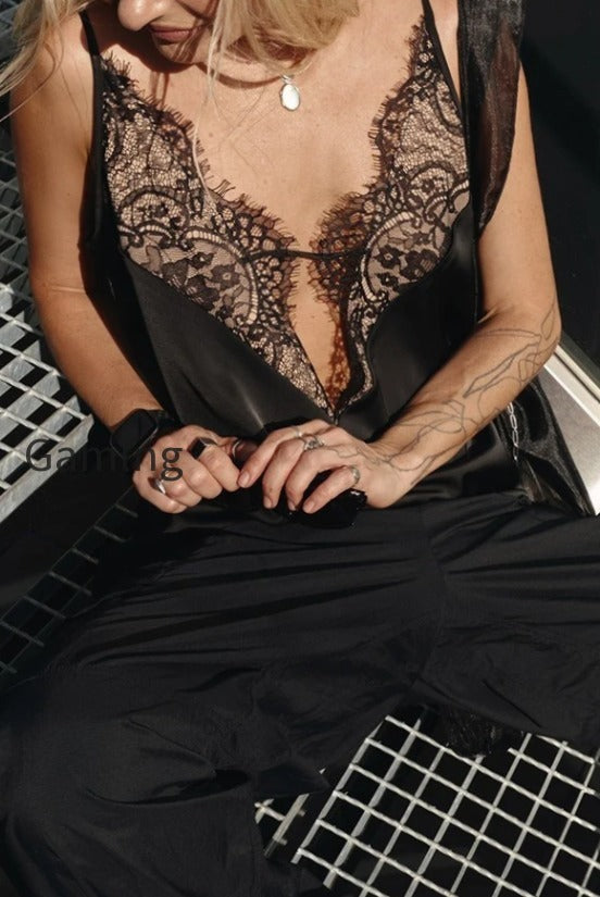 sexy-lace-patchwork-deep-v-neck-cami-top