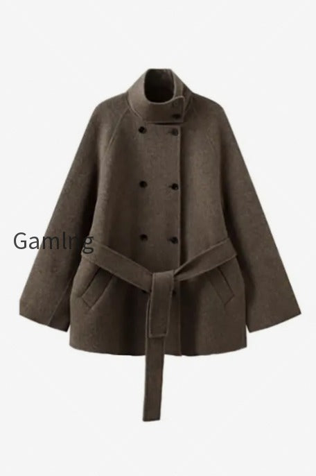 oversized-wool-alpaca-stand-collar-cape-coat-with-belt