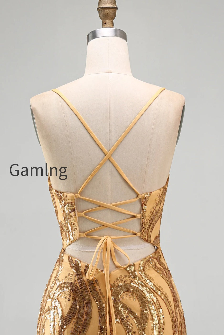 sparkly-gold-sequin-tight-v-neck-short-homecoming-dress