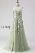 floral-dusty-sage-a-line-neck-scarf-tulle-long-prom-dress-with-appliques