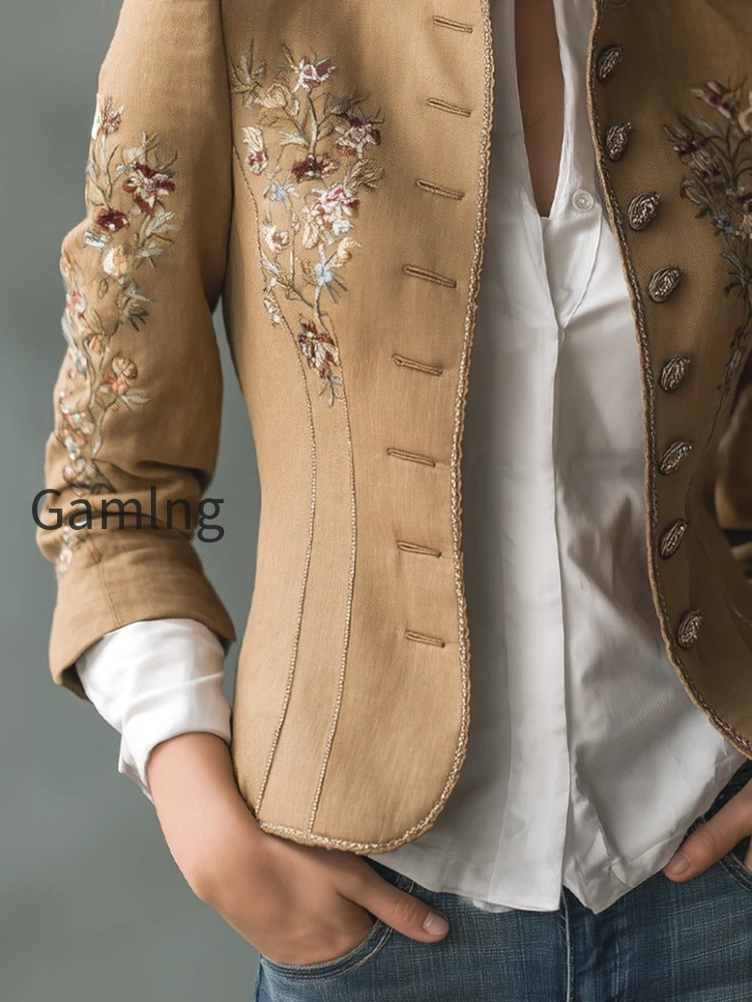 retro-contrast-trim-floral-embroidered-jacket
