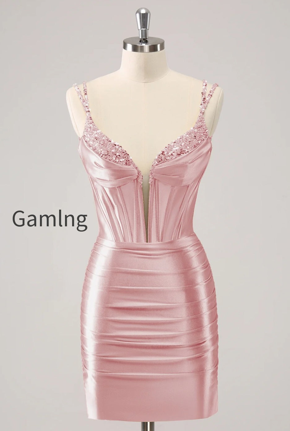 golden-spaghetti-straps-bodycon-homecoming-dress-with-sequins