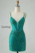sparkly-dark-green-bodycon-corset-short-homecoming-dress-with-sequins