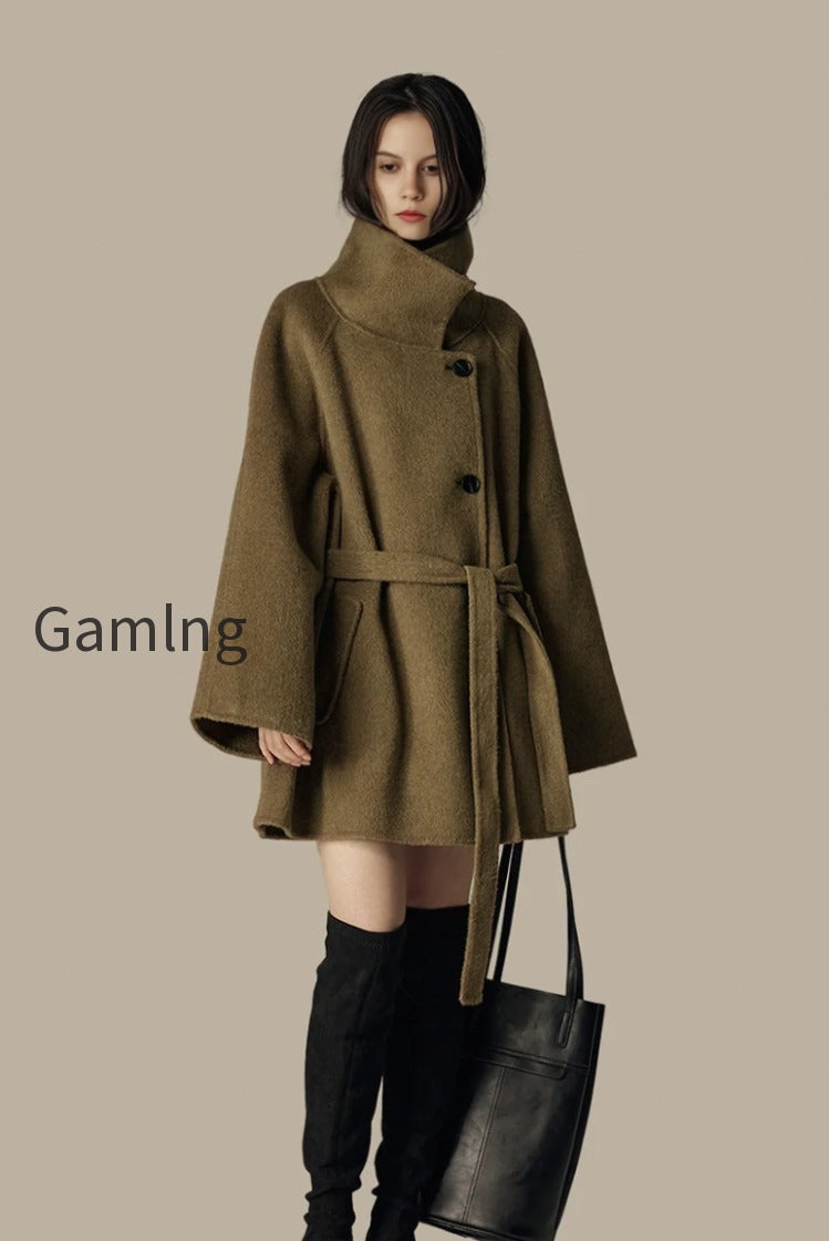 oversized-wool-alpaca-stand-collar-cape-coat-with-belt