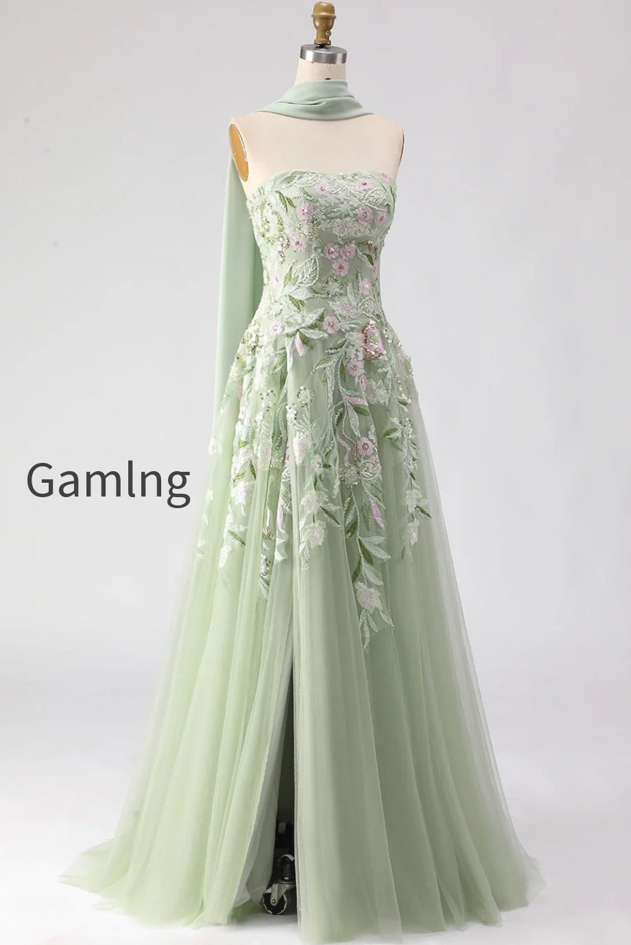 floral-dusty-sage-a-line-neck-scarf-tulle-long-prom-dress-with-appliques