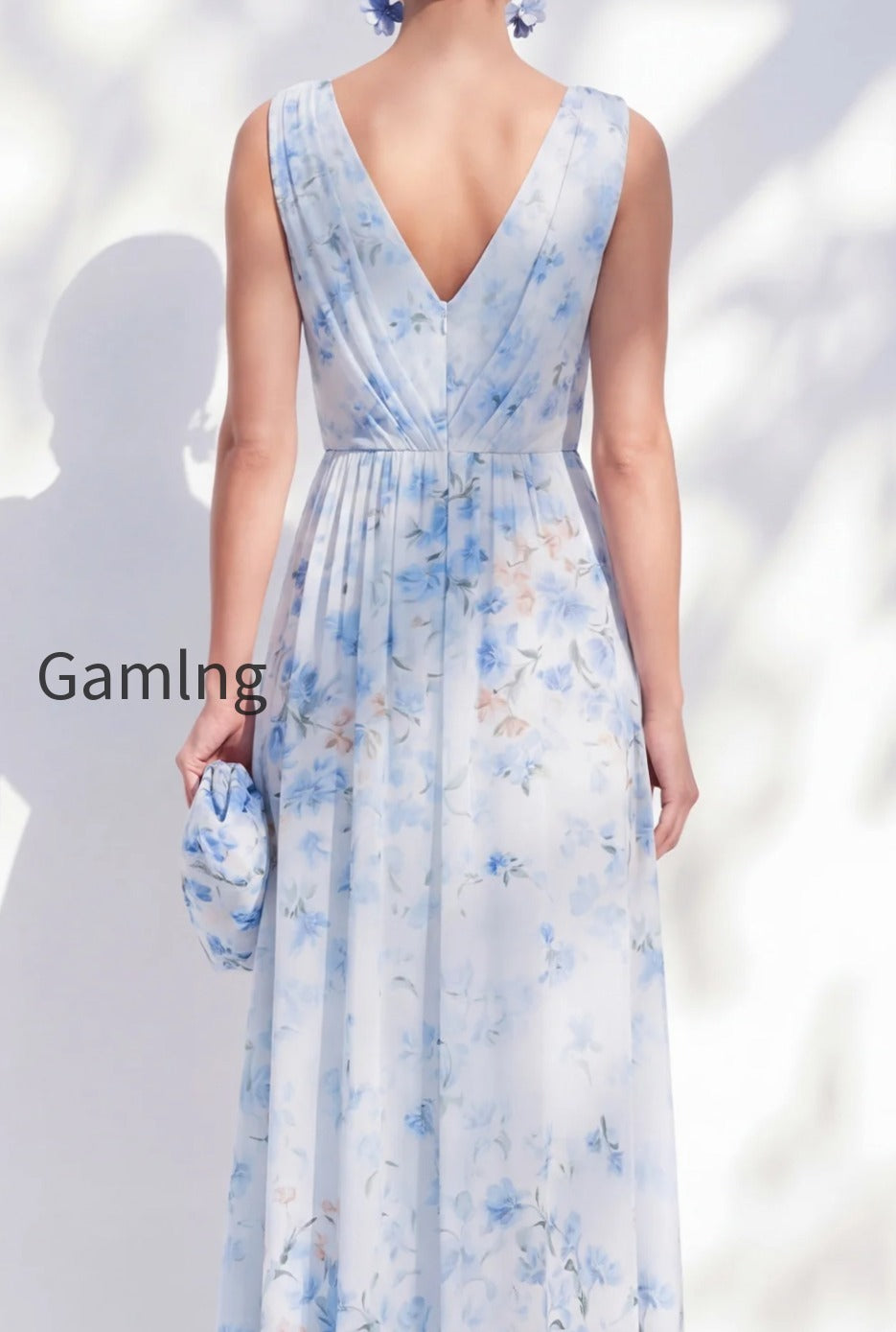 blue-floral-a-line-long-v-neck-mother-of-the-bride-dress-with-slit