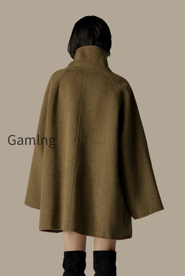 oversized-wool-alpaca-stand-collar-cape-coat-with-belt