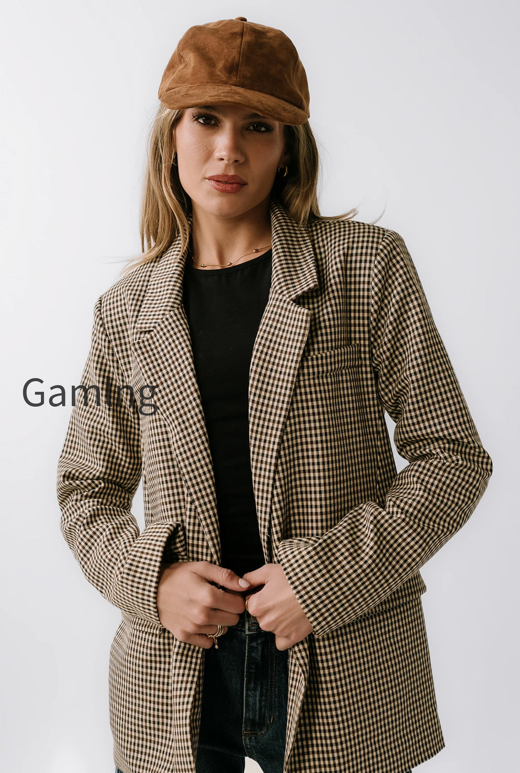 carie-gingham-blazer