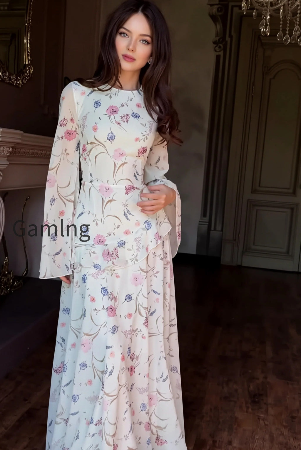 floral-round-neck-long-sleeve-tie-maxi-dress