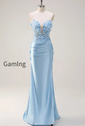 sky-blue-sheath-floral-sweetheart-long-prom-dress-with-slit