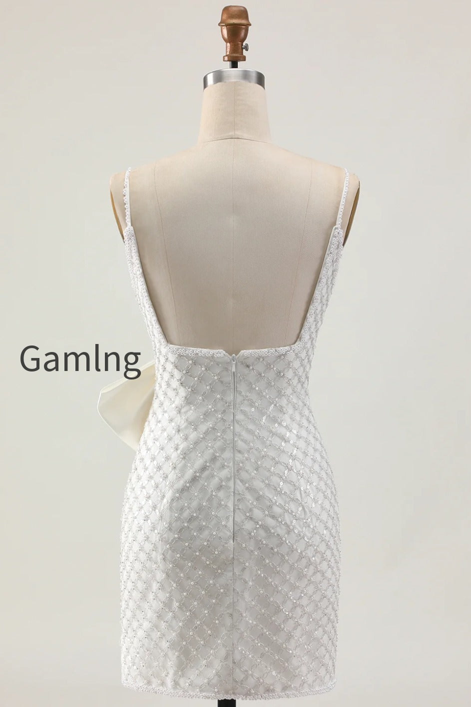 sparkly-white-pearls-short-tight-homecoming-dress