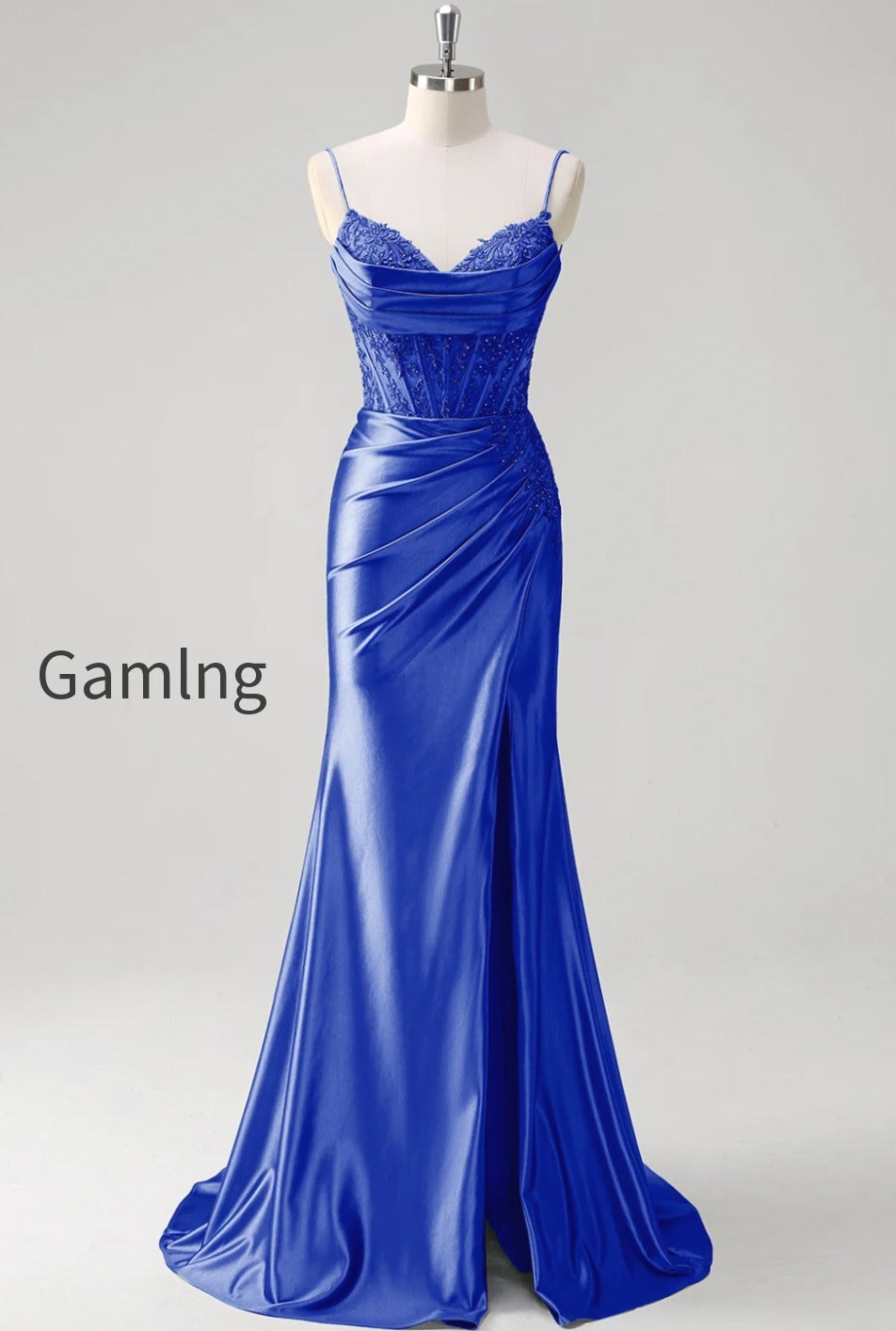 green-mermaid-applique-spaghetti-straps-corset-long-prom-dress-with-slit
