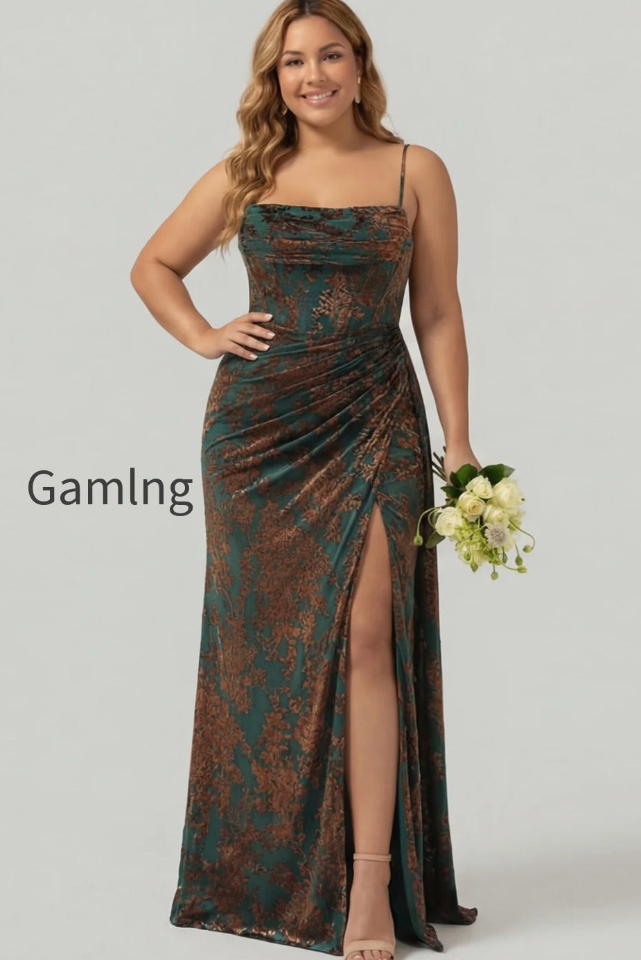burgundy-corset-spaghetti-straps-velvet-long-wedding-guest-dress-with-slit