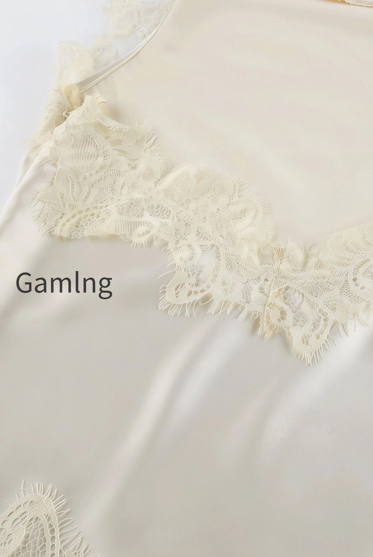 lace-sleeveless-draped-collar-halter-two-piece-set