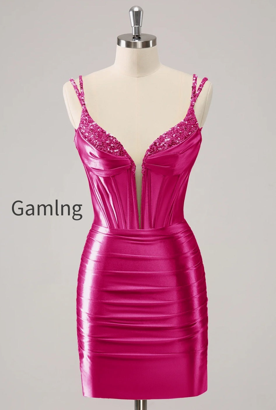 golden-spaghetti-straps-bodycon-homecoming-dress-with-sequins
