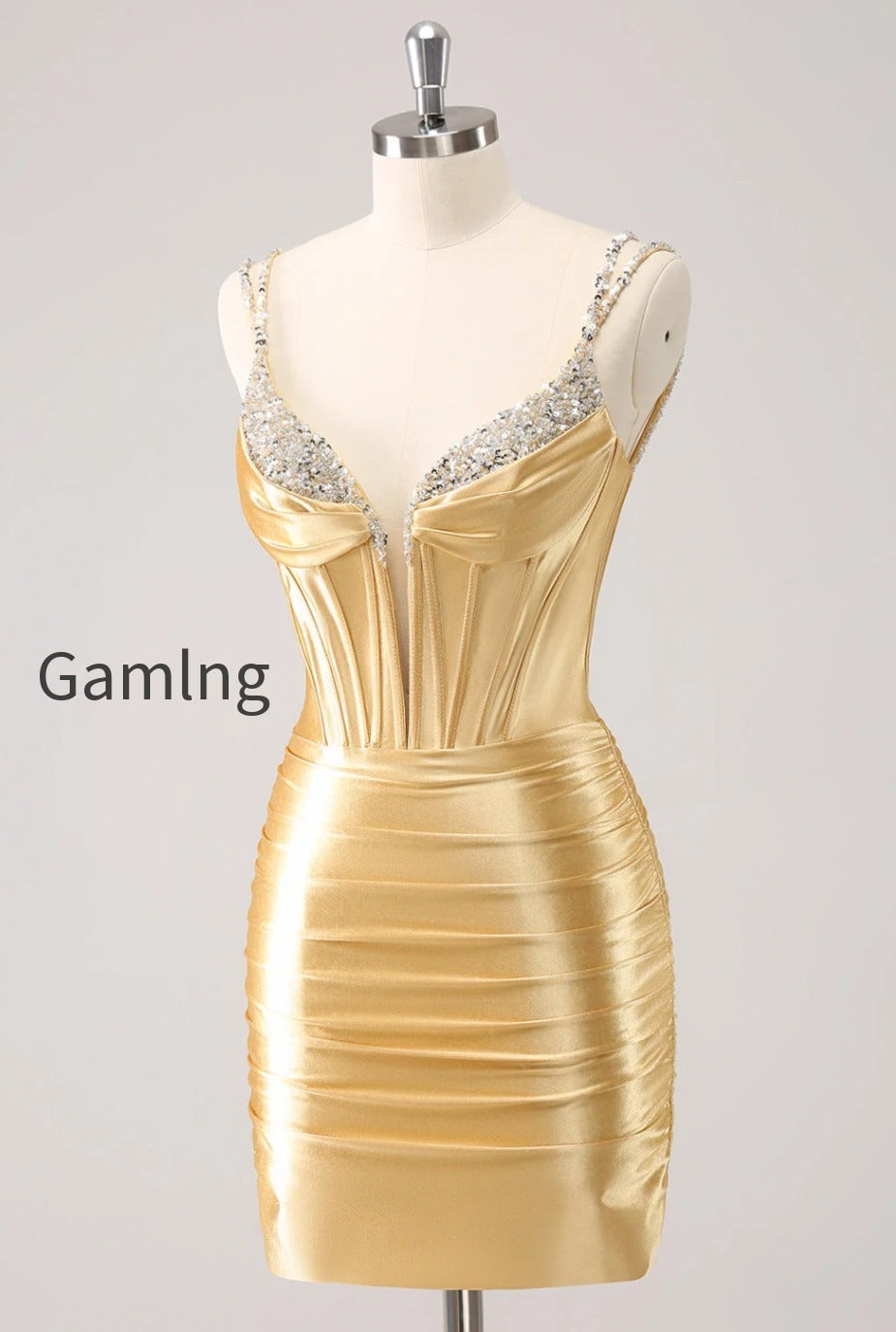 golden-spaghetti-straps-bodycon-homecoming-dress-with-sequins