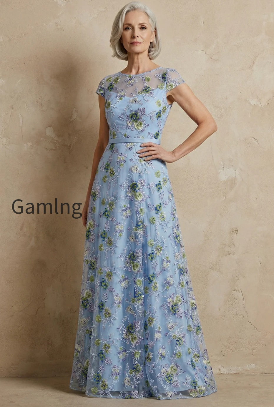 blue-floral-round-neck-appliqued-a-line-long-mother-of-the-bride-dress