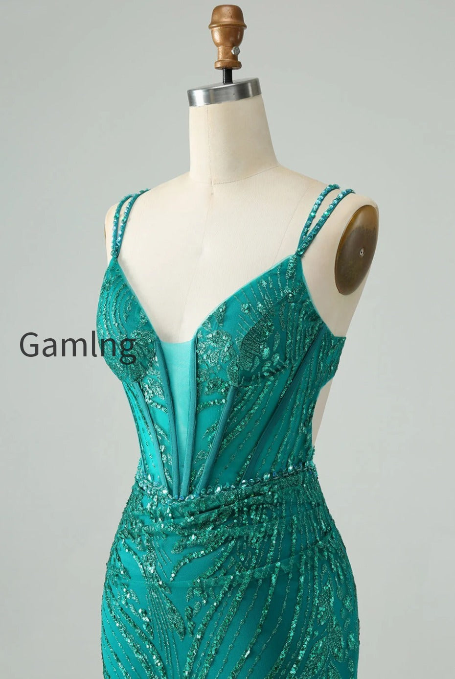sparkly-dark-green-bodycon-corset-short-homecoming-dress-with-sequins