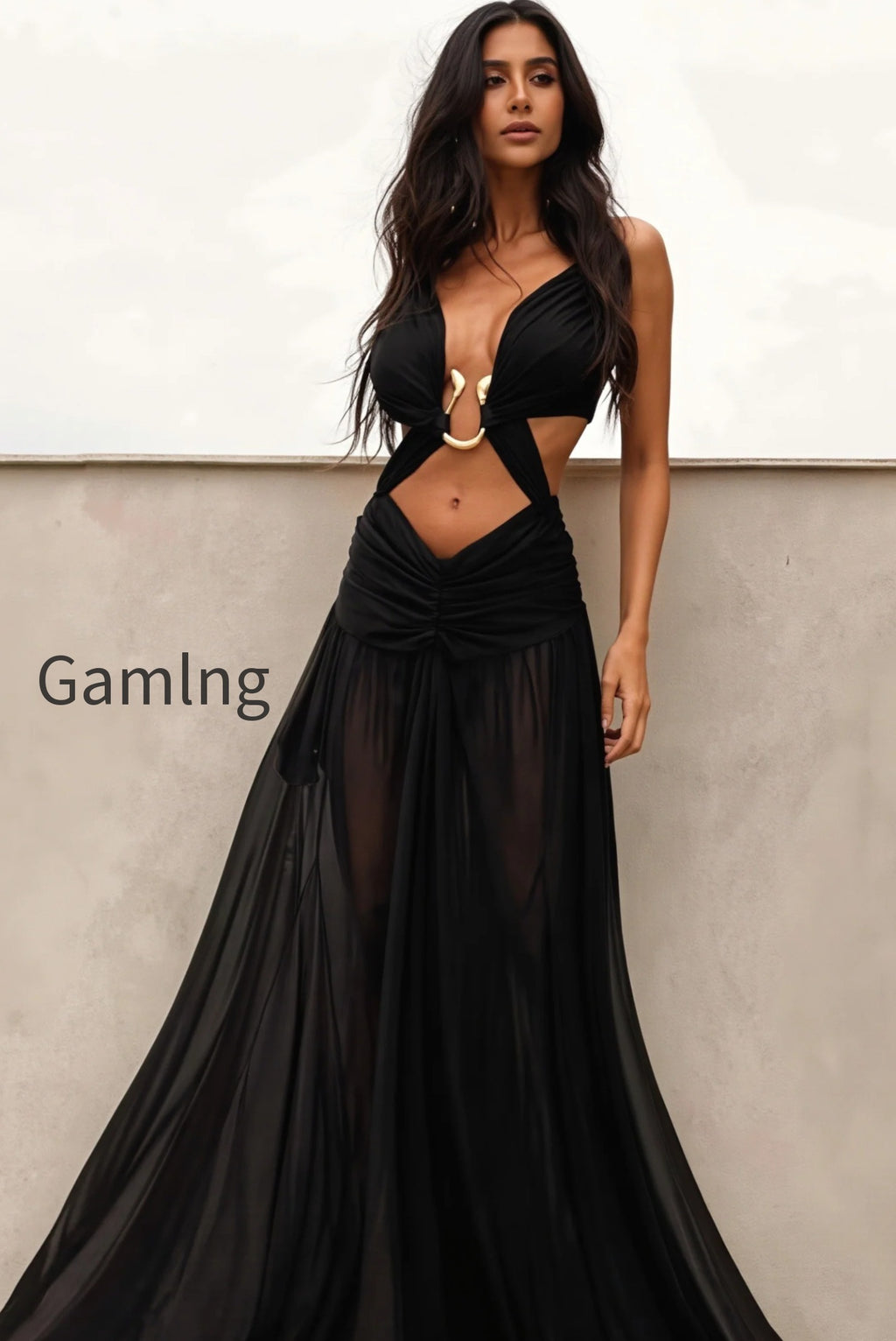 cutout-metal-decor-backless-maxi-dress
