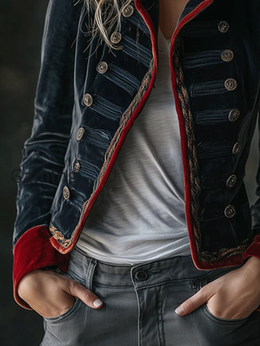 retro-chic-velvet-military-style-double-breasted-jacket