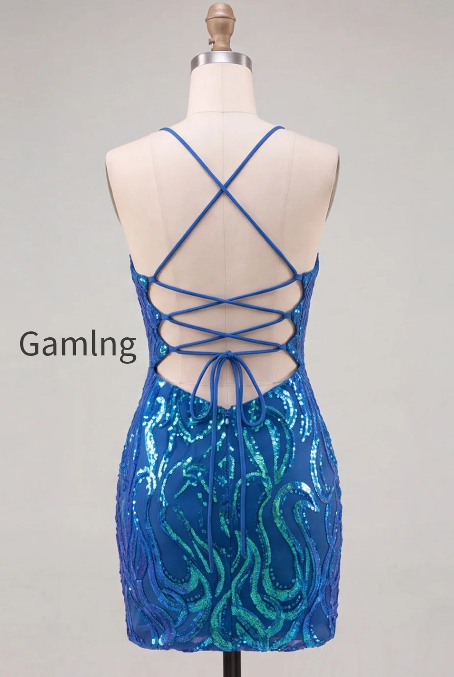 sparkly-gold-sequin-tight-v-neck-short-homecoming-dress