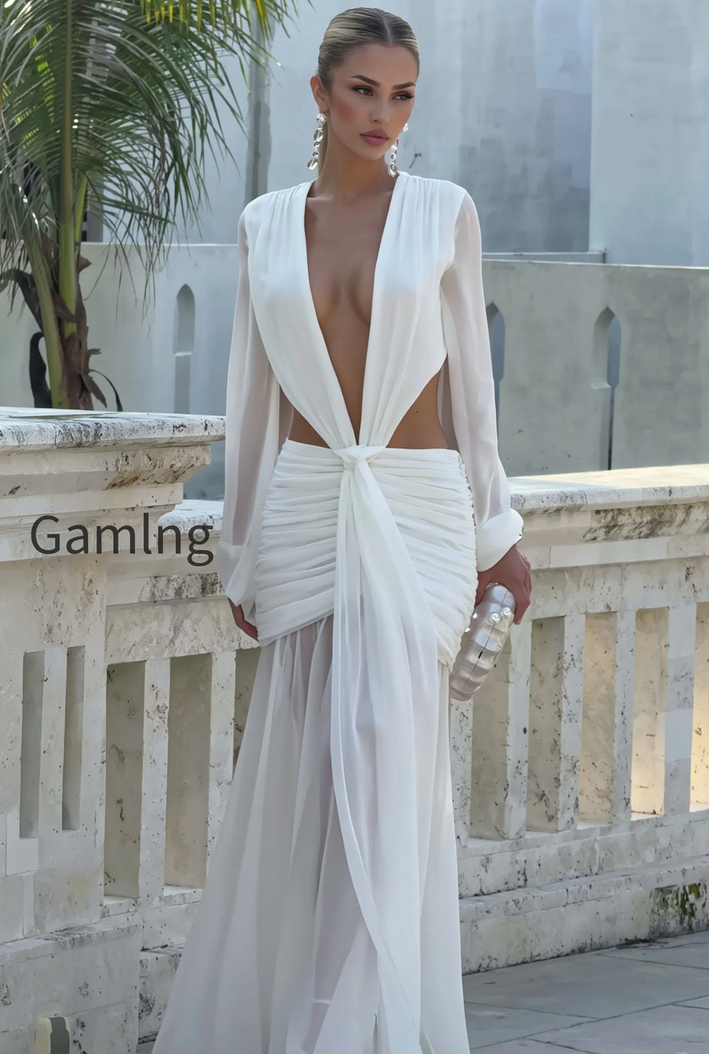 chiffon-sheer-long-sleeve-cutout-maxi-dress