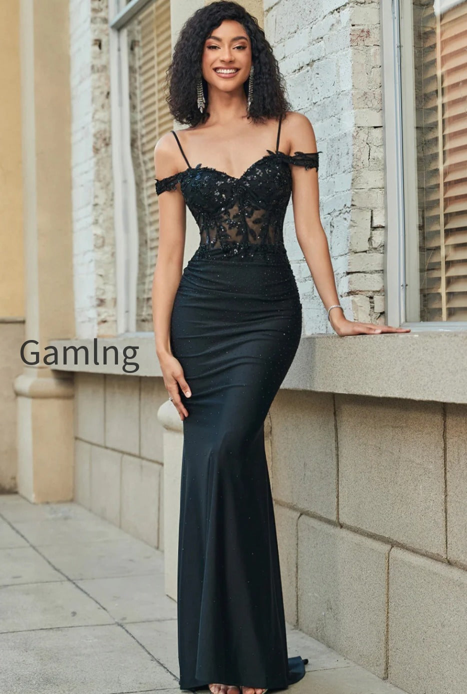 glitter-off-the-shoulder-black-long-mermaid-prom-dress