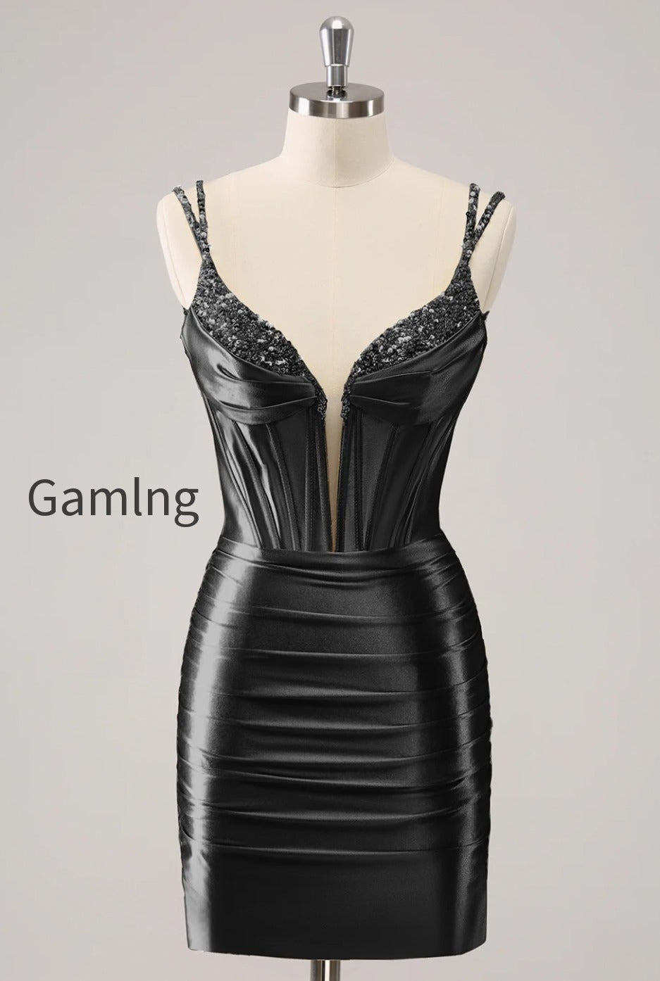 golden-spaghetti-straps-bodycon-homecoming-dress-with-sequins